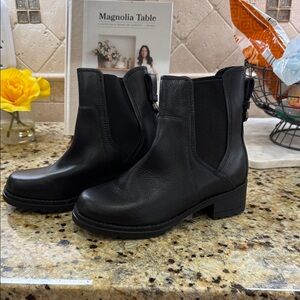 Cole Haan Black Leather Ankle Booties